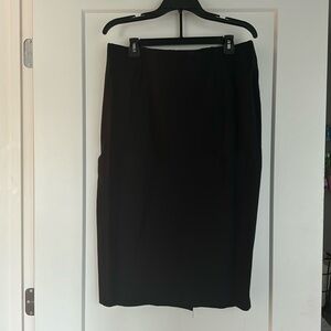 Black Prologue ponte Midi Pencil skirt